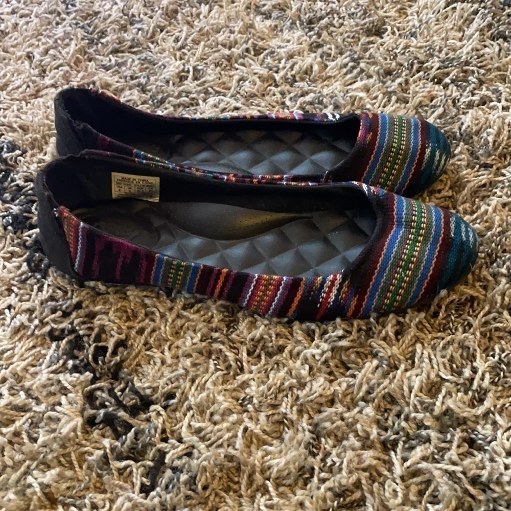 Reef Tropic Multicolored Striped Ballet Flats - Picture 7 of 11